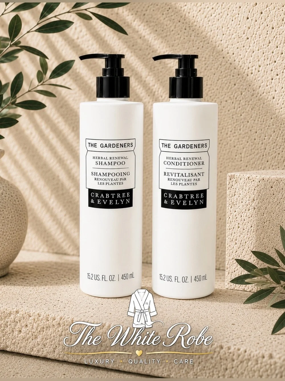 SHAMPOO & CONDITIONER THE GARDENERS HERBAL CRABTREE & EVELYN